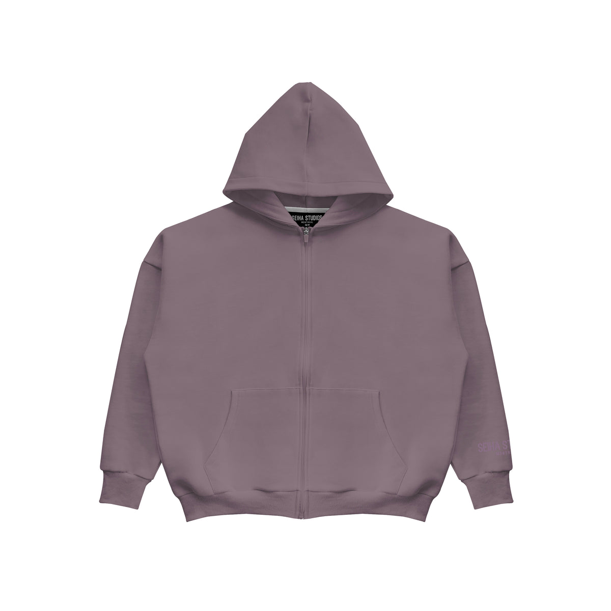 【MLVINCE】ZIP-UP DRESS SLEEVE HOODY ZIP-UP DRESS SLEEVE HOODY - BROWN - MLVINCE