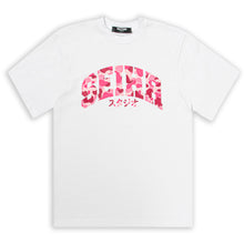 SEIHA Studios – T-Shirt Oversize Blanc / Camo Rose スタジオ