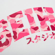 SEIHA Studios – T-Shirt Oversize Blanc / Camo Rose スタジオ