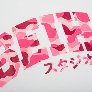 SEIHA Studios – T-Shirt Oversize Blanc / Camo Rose スタジオ