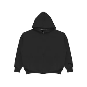 Oversized Zip Hoodie - Black