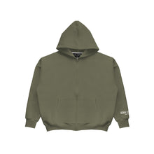Oversized Zip Hoodie - Khaki Green