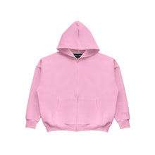 Oversized Zip Hoodie - Light Pink